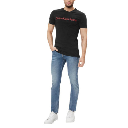 Calvin Klein Jeans Bicolor T-Shirt aus Baumwolle