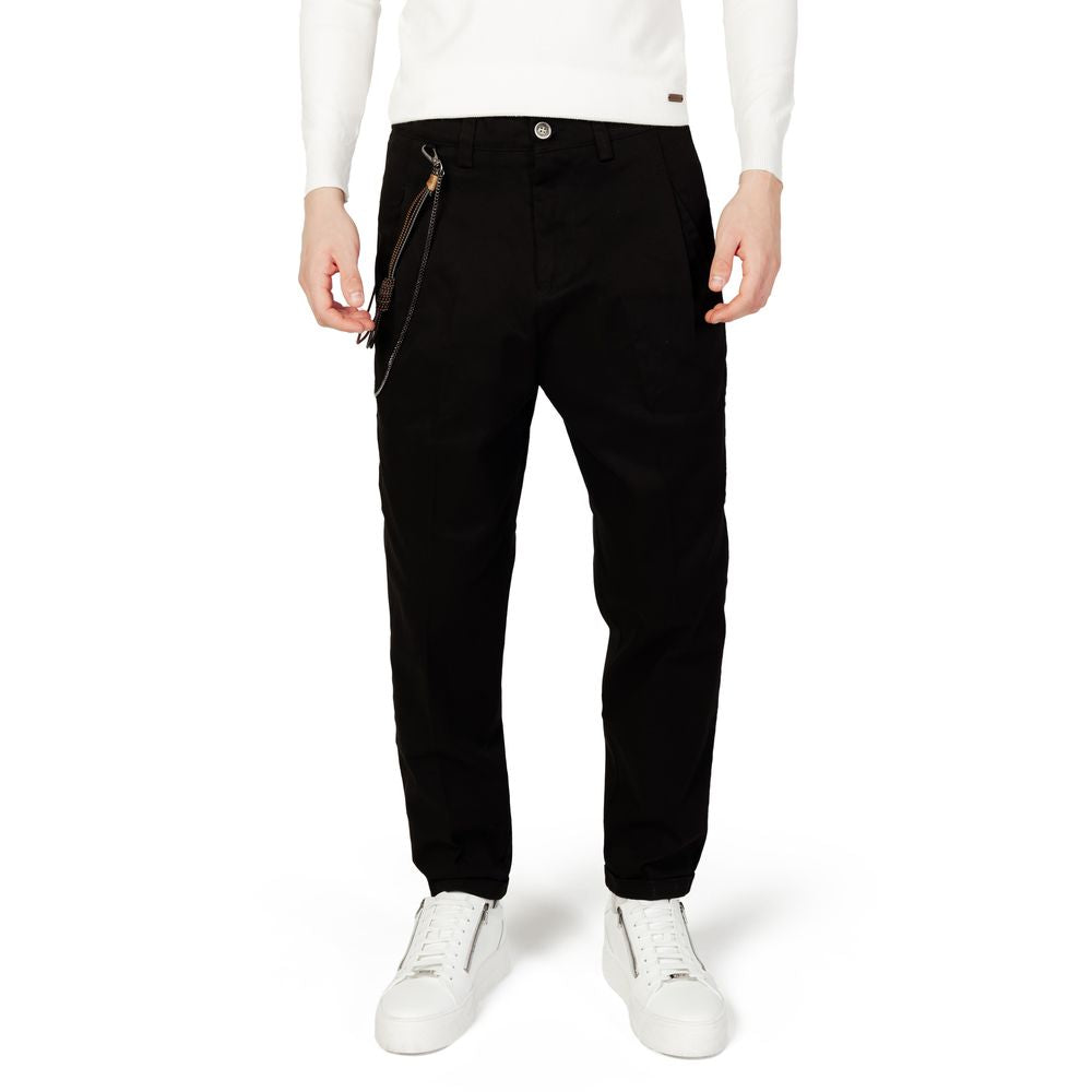 Gianni Lupo Schwarze Baumwolljeans & Hose