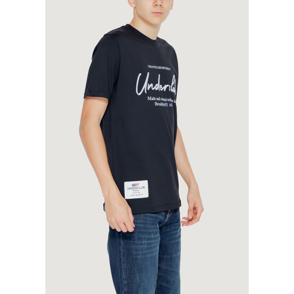 Underclub Schwarzes T-Shirt aus Baumwolle