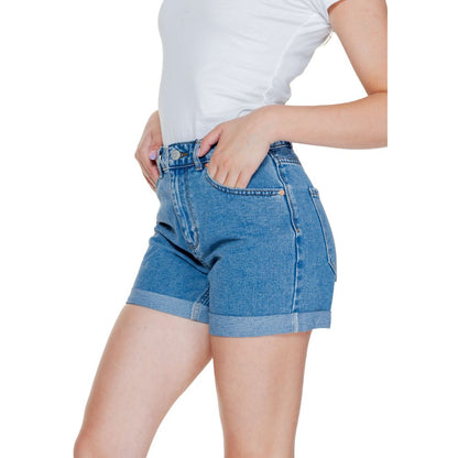 Vero Moda Hellblaue Baumwollshorts