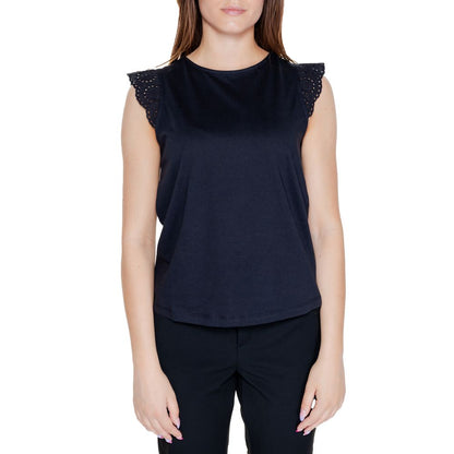 Vero Moda Schwarze Tops & T-Shirts aus recycelter Baumwolle