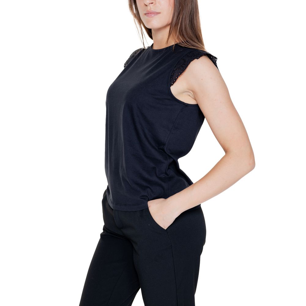 Vero Moda Schwarze Tops & T-Shirts aus recycelter Baumwolle