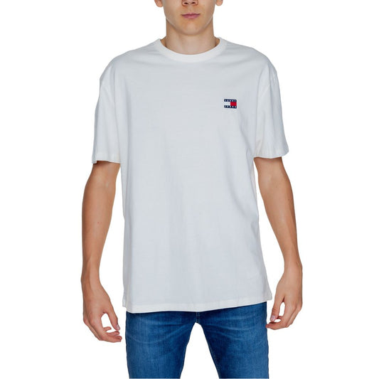 Tommy Hilfiger Jeans T-Shirt aus weißer Baumwolle