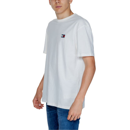 Tommy Hilfiger Jeans T-Shirt aus weißer Baumwolle