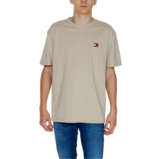 Tommy Hilfiger Jeans T-Shirt aus goldener Baumwolle