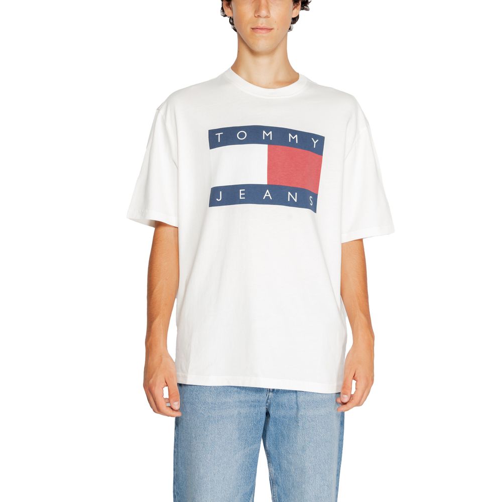 Tommy Hilfiger Jeans T-Shirt aus weißer Baumwolle