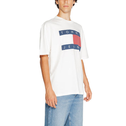 Tommy Hilfiger Jeans T-Shirt aus weißer Baumwolle