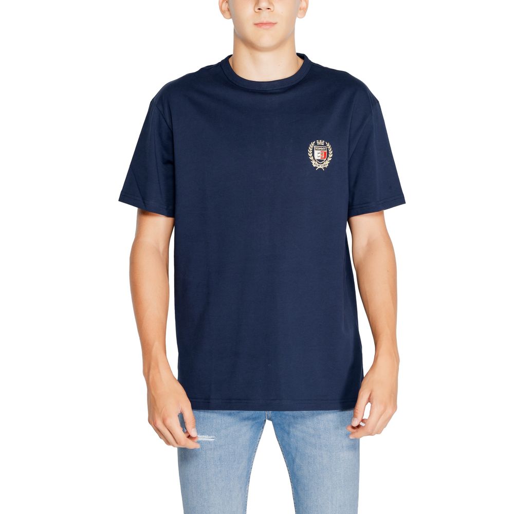 Tommy Hilfiger Jeans Rigenerato T-Shirt aus blauer Baumwolle