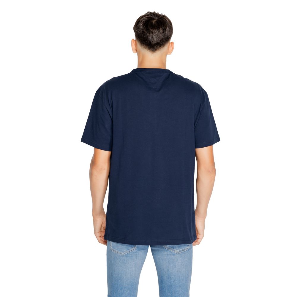 Tommy Hilfiger Jeans Rigenerato T-Shirt aus blauer Baumwolle