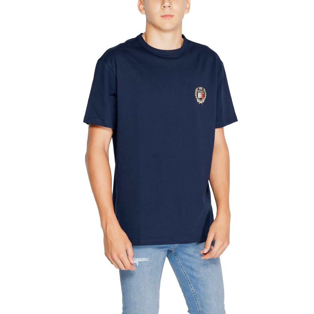 Tommy Hilfiger Jeans Rigenerato T-Shirt aus blauer Baumwolle