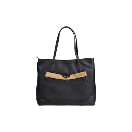 Alviero Martini Prima Classe Schwarze Polyethylen-Handtasche