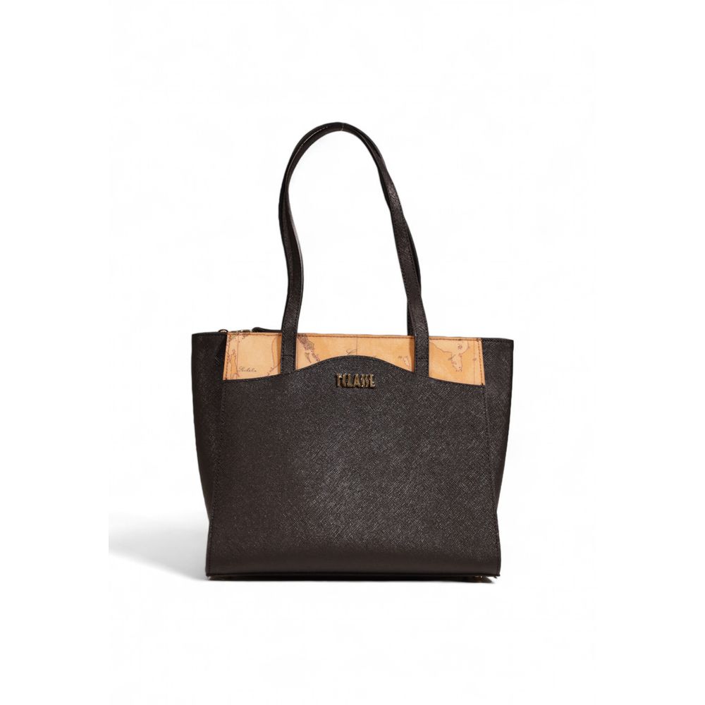 Alviero Martini Prima Classe Schwarze Polyethylen-Handtasche