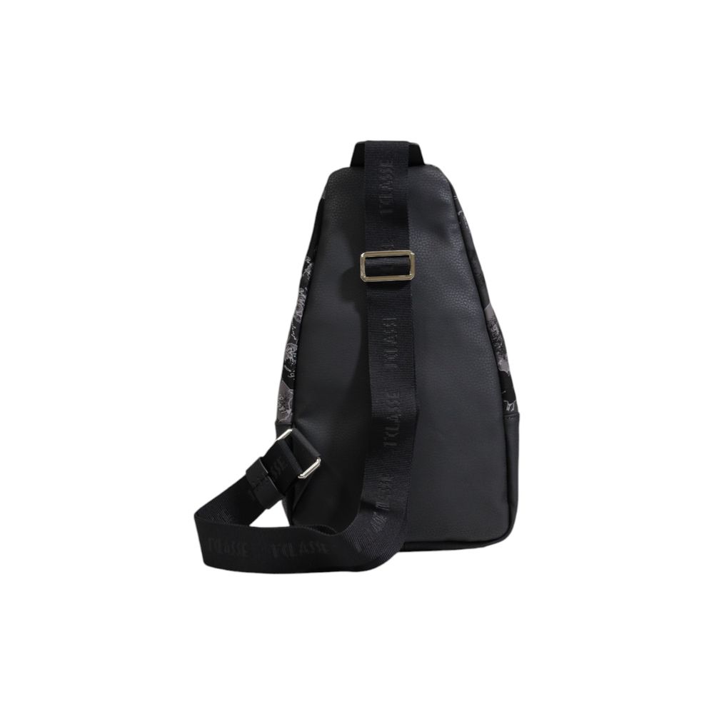 Alviero Martini Prima Classe Schwarzer Pvc-Rucksack