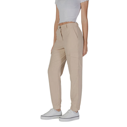 B.Young Beige Polyester Jeans & Hose