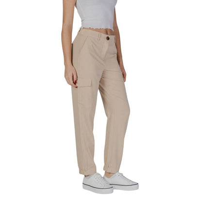 B.Young Beige Polyester Jeans & Hose