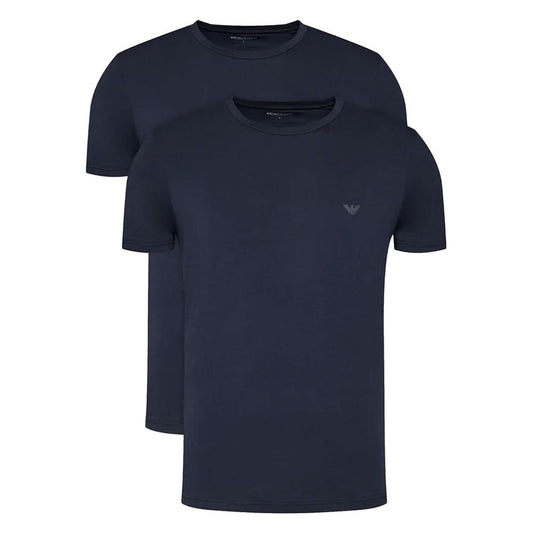 Emporio Armani Underwear T-Shirt aus blauer Baumwolle