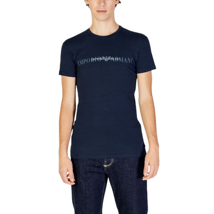 Emporio Armani Underwear T-Shirt aus blauer Baumwolle