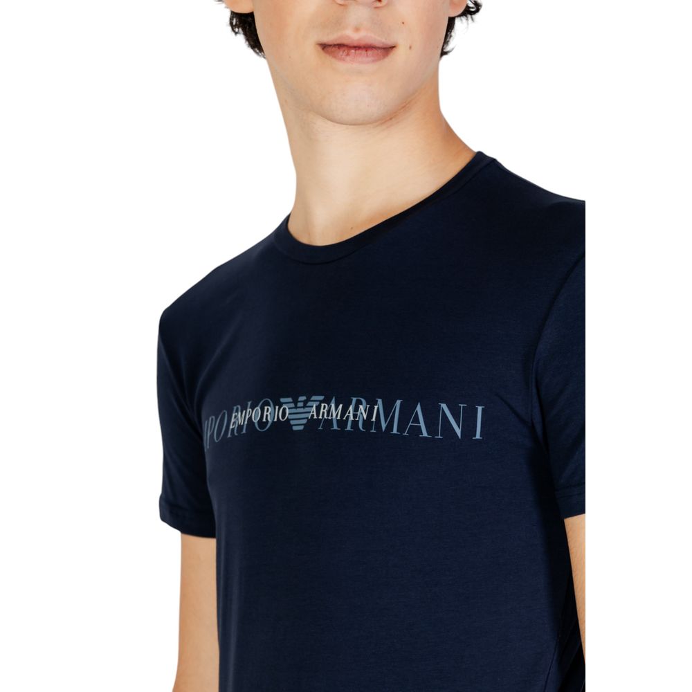 Emporio Armani Underwear T-Shirt aus blauer Baumwolle