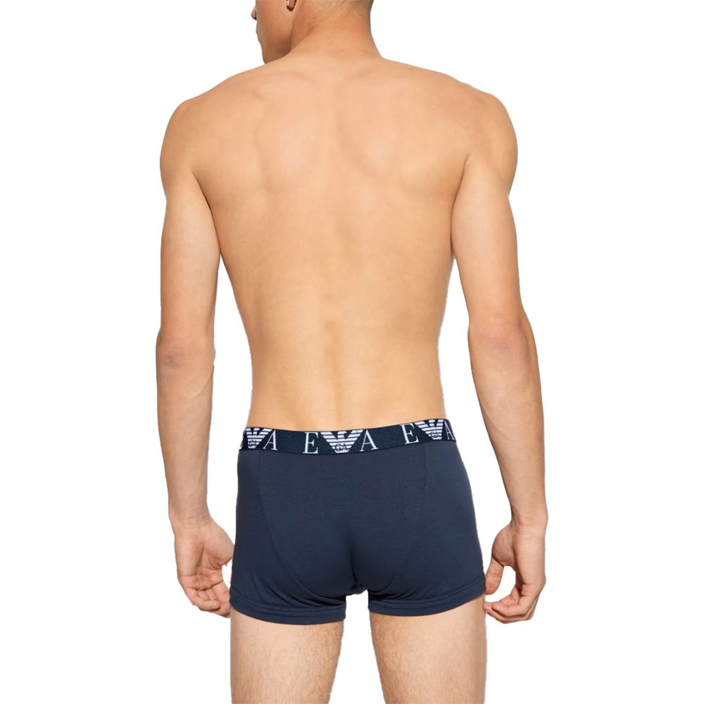 Emporio Armani Underwear Blaue Baumwollunterwäsche