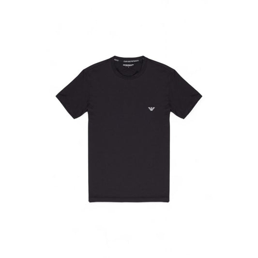 Emporio Armani Underwear Schwarzes Modal-T-Shirt