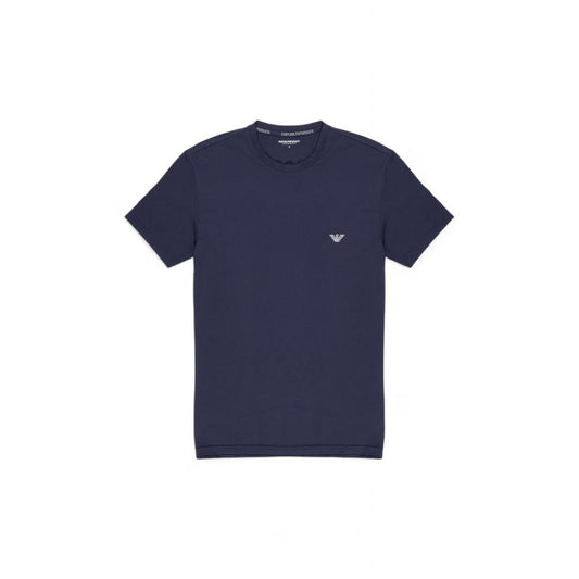 Emporio Armani Underwear Blaues Modal-T-Shirt