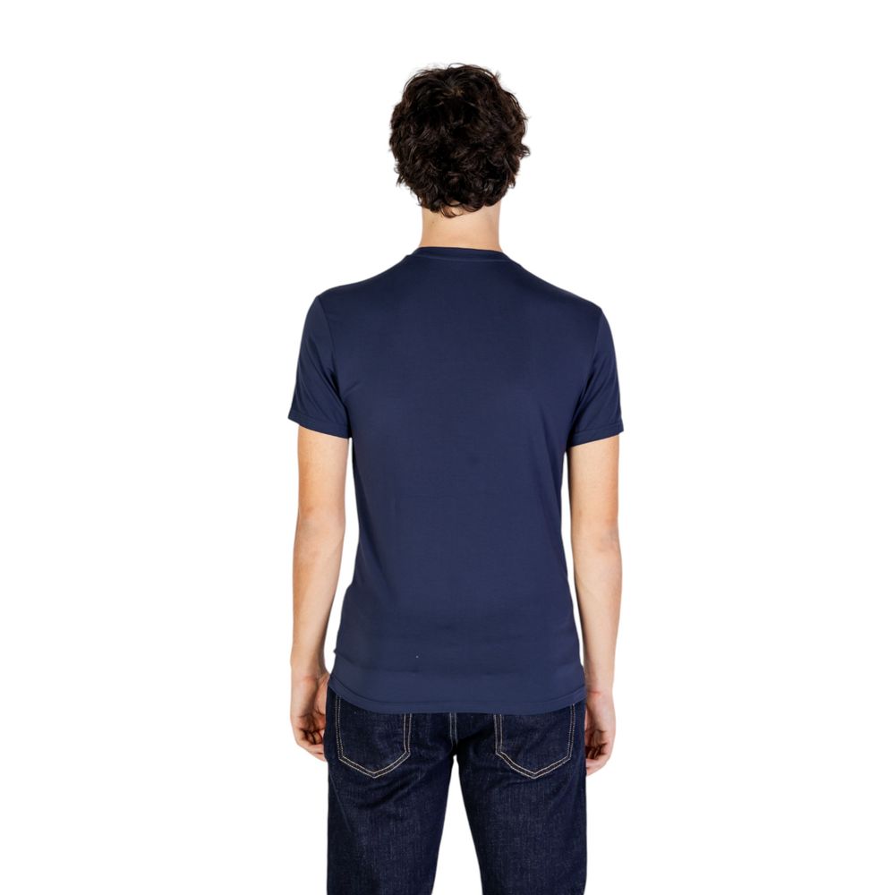 Emporio Armani Underwear Blaues Modal-T-Shirt