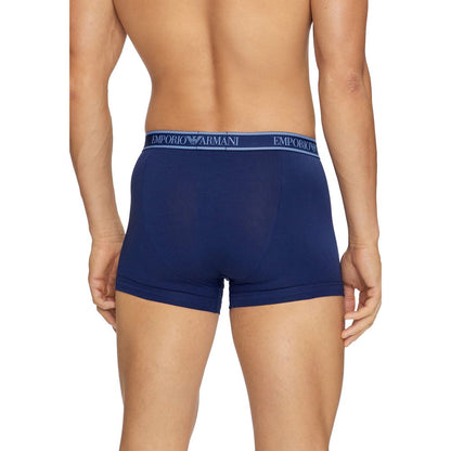 Emporio Armani Underwear Blaue Baumwollunterwäsche