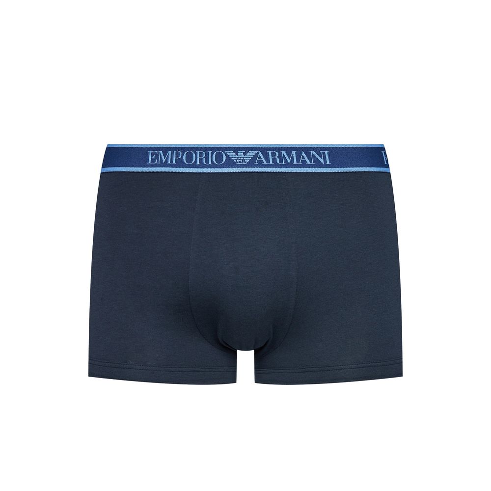 Emporio Armani Underwear Blaue Baumwollunterwäsche