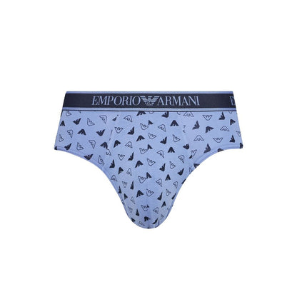 Emporio Armani Underwear Blaue Baumwollunterwäsche