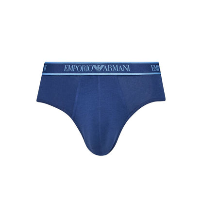 Emporio Armani Underwear Blaue Baumwollunterwäsche