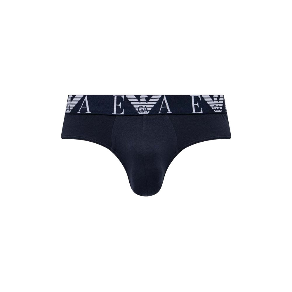 Emporio Armani Underwear Blaue Baumwollunterwäsche