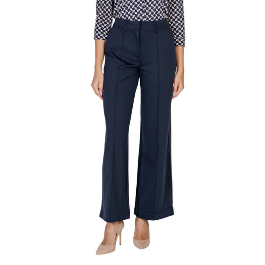 ICHI Blaue Polyester Jeans & Hose