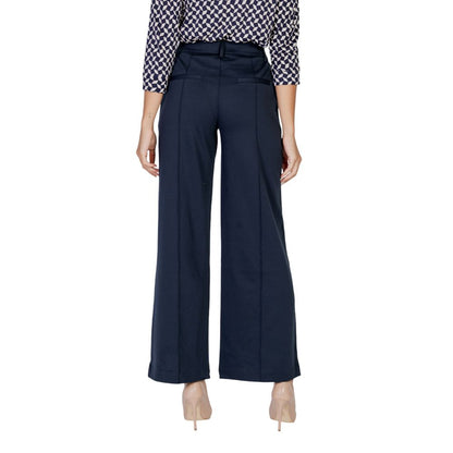 ICHI Blaue Polyester Jeans & Hose