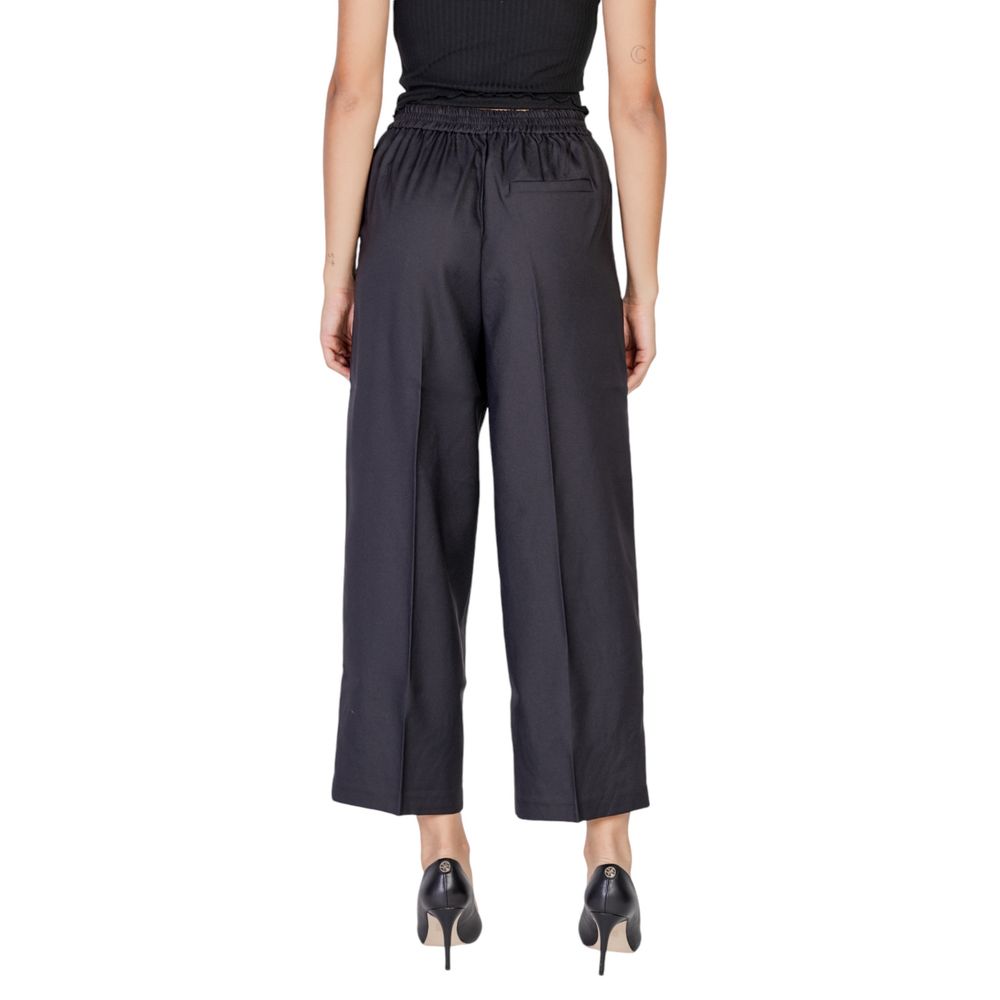 ICHI Schwarze Polyester Jeans & Hose