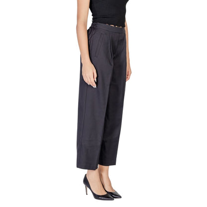 ICHI Schwarze Polyester Jeans & Hose