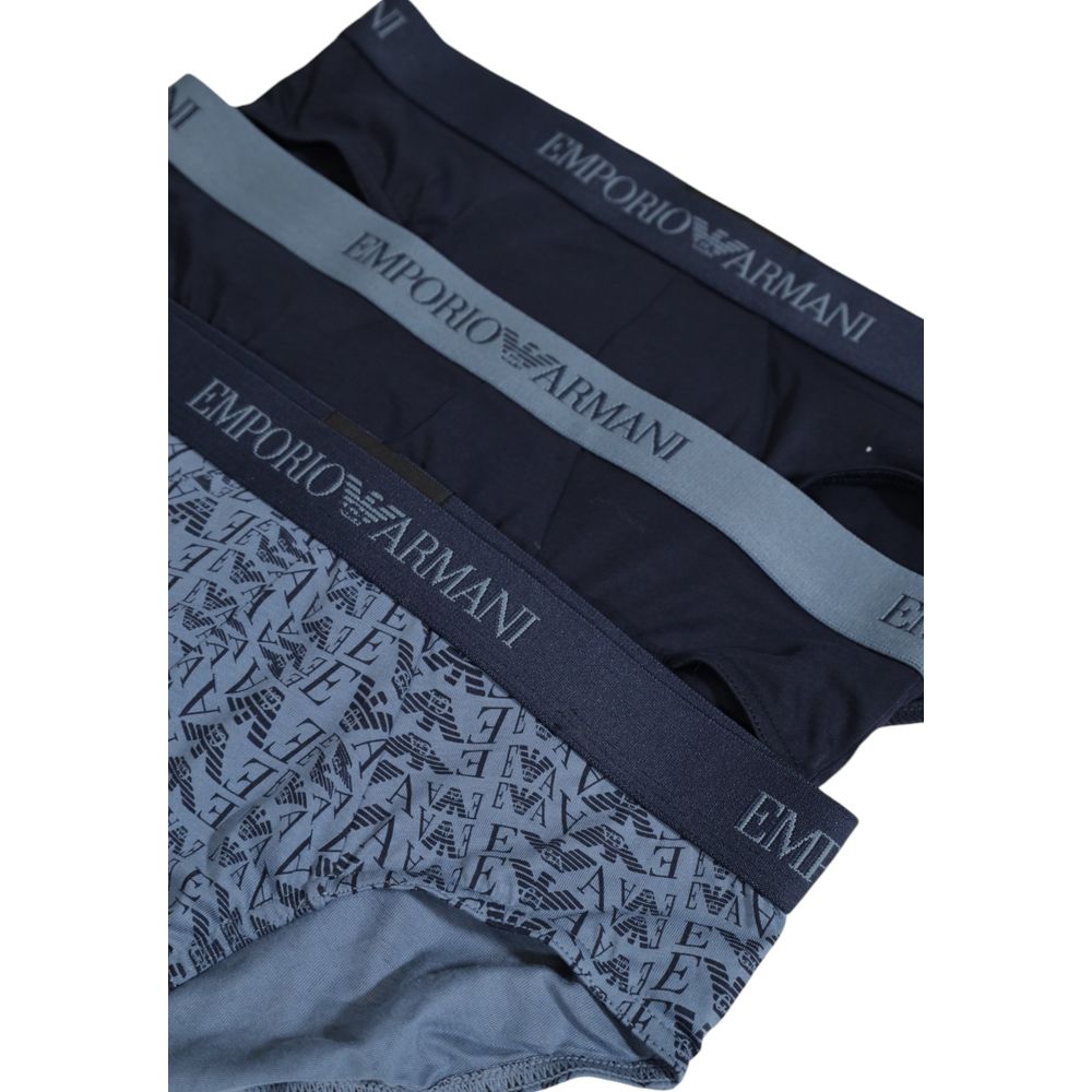 Emporio Armani Underwear Blaue Polyester-Unterwäsche