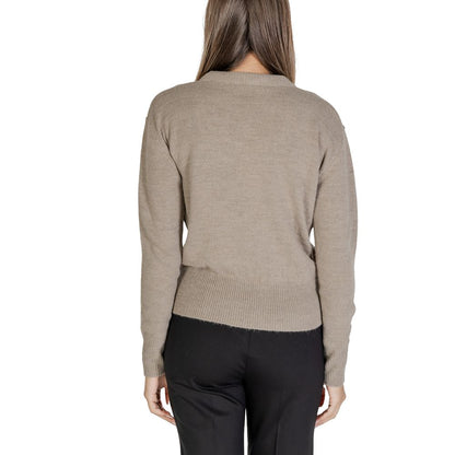 Alviero Martini Prima Classe Beigefarbener Polyester-Pullover