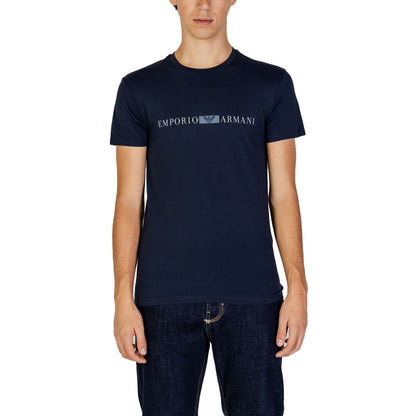 Emporio Armani Underwear T-Shirt aus blauer Baumwolle