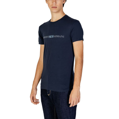 Emporio Armani Underwear T-Shirt aus blauer Baumwolle