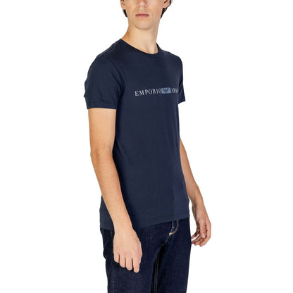 Emporio Armani Underwear T-Shirt aus blauer Baumwolle