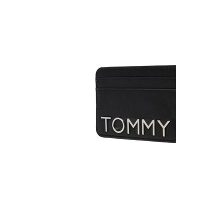 Tommy Hilfiger Jeans Schwarzes Portemonnaie aus Polyethylen