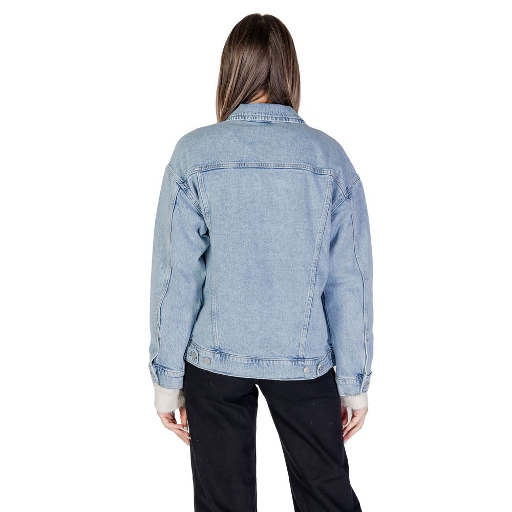 Vero Moda Hellblaue Baumwolle Jacken & Mantel