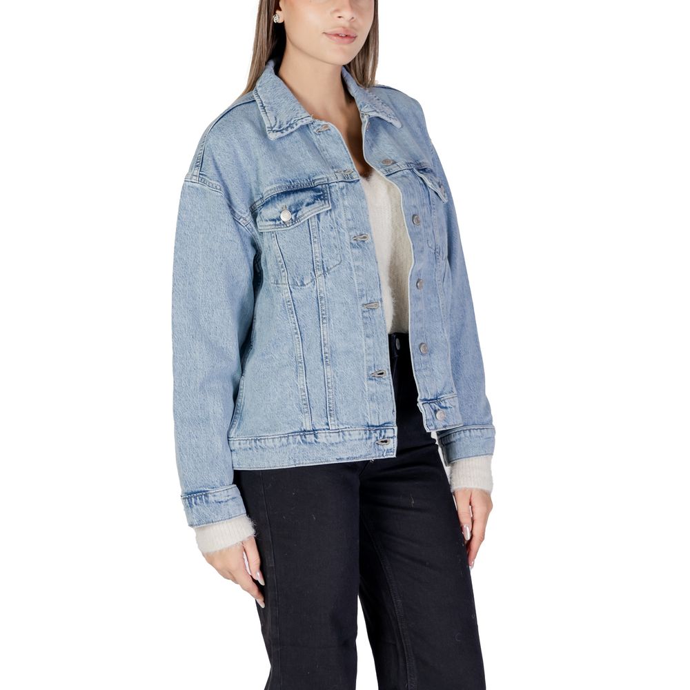 Vero Moda Hellblaue Baumwolle Jacken & Mantel