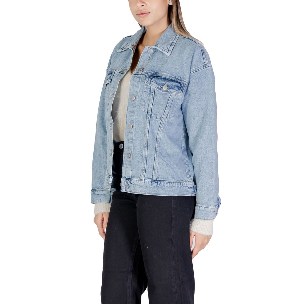 Vero Moda Hellblaue Baumwolle Jacken & Mantel