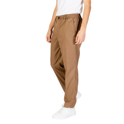 Hamaki-Ho Beige Polyester Jeans & Hose