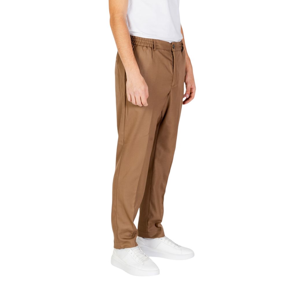 Hamaki-Ho Beige Polyester Jeans & Hose