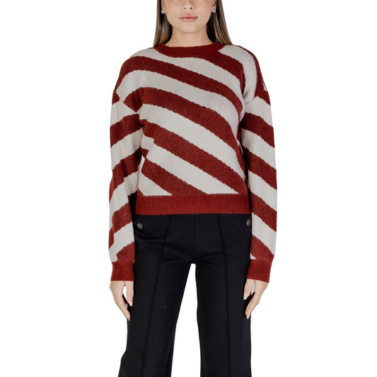 Vero Moda Bordeaux Pullover aus recyceltem Polyester