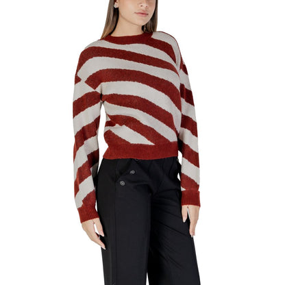 Vero Moda Bordeaux Pullover aus recyceltem Polyester