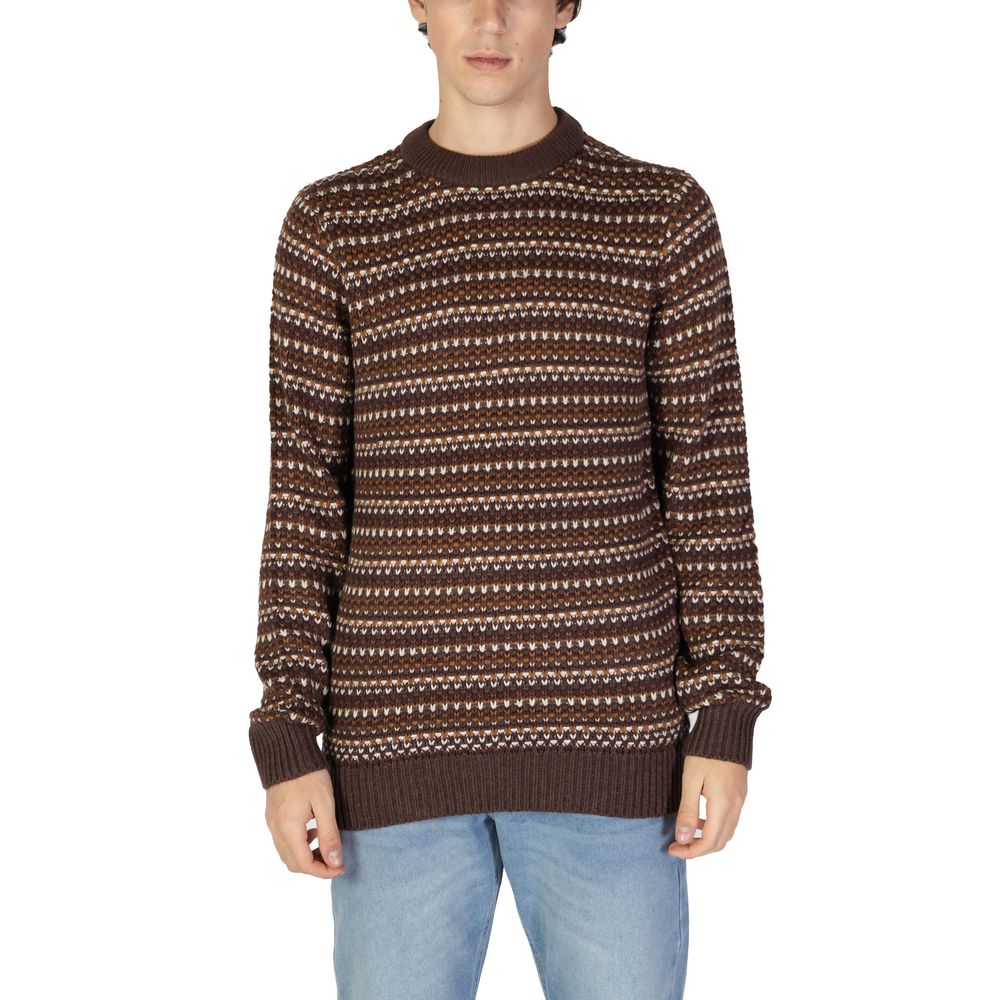 Only & Sons Brauner Baumwollpullover