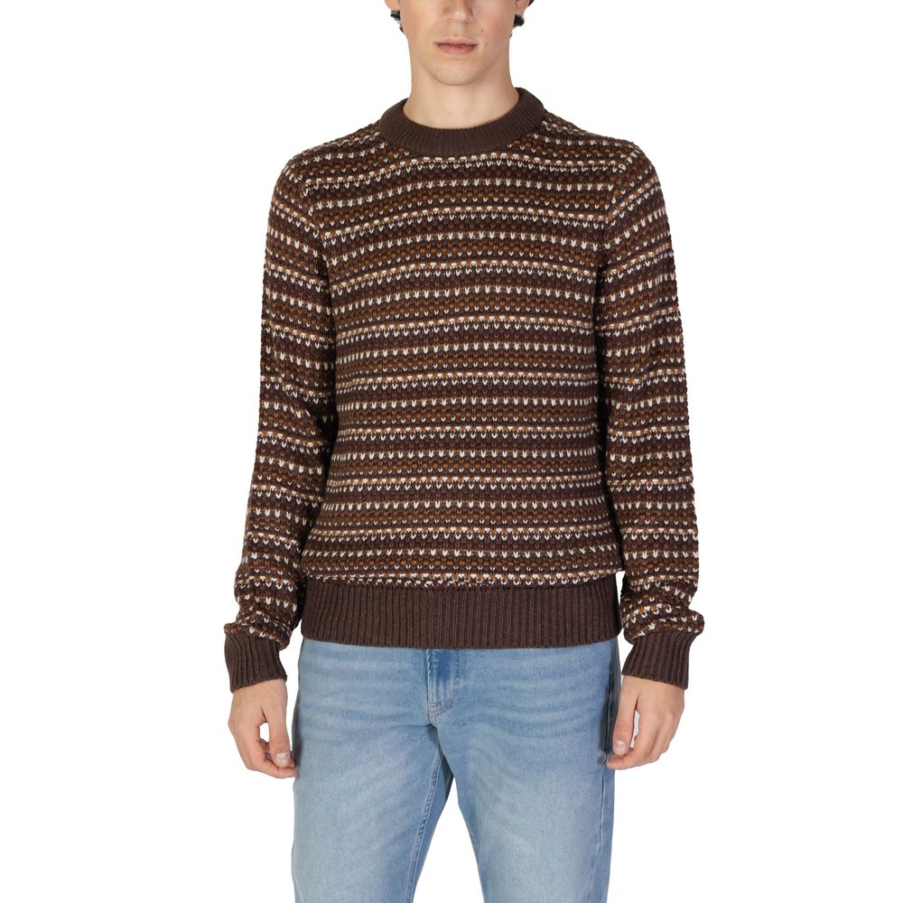 Only & Sons Brauner Baumwollpullover